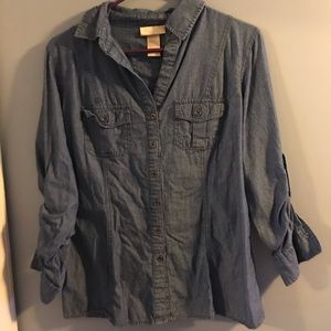 Miss Tina button down top